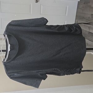 Shambhala Black Ruched Side T-Shirt